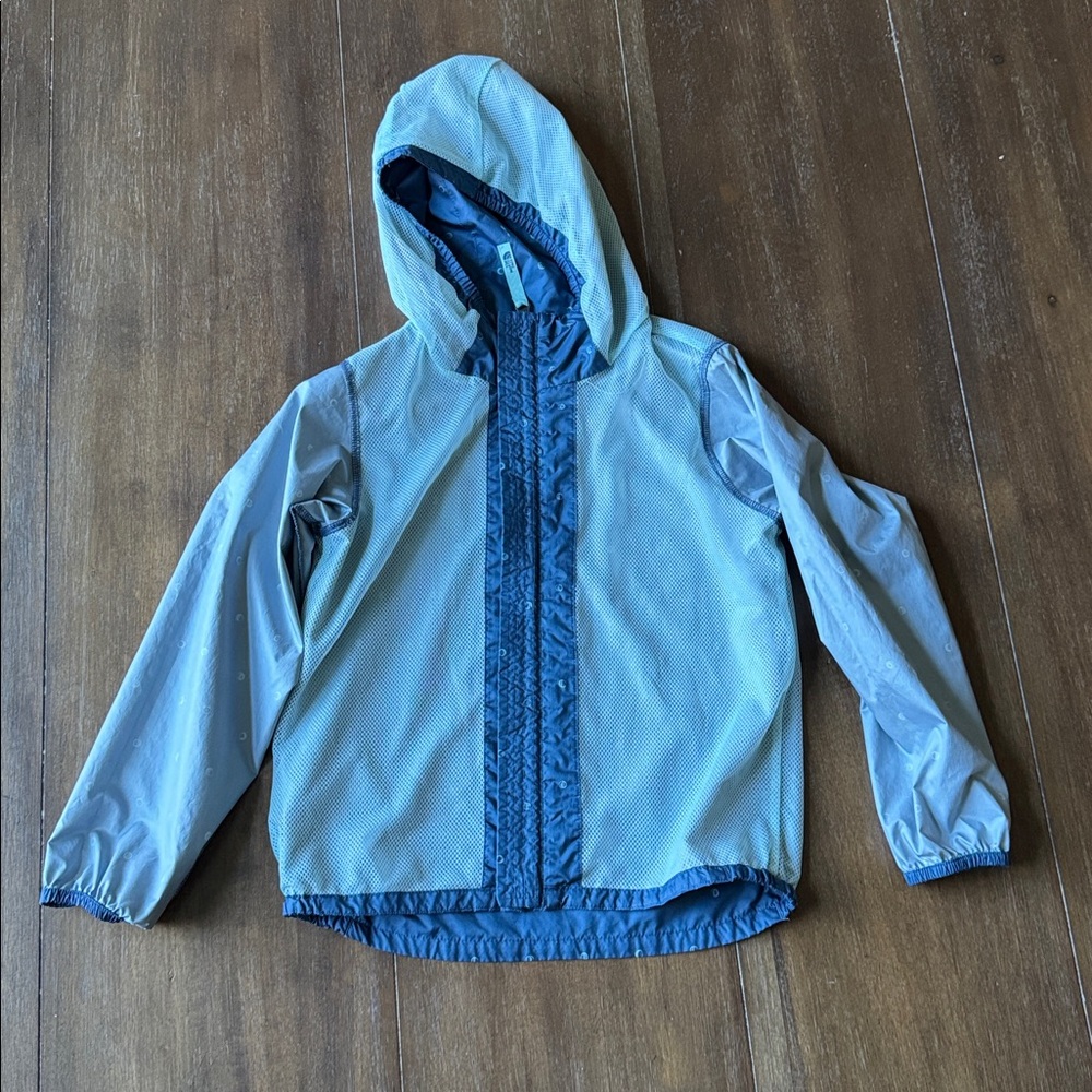 Sz 6 Gender Neutral The North Face Shady Blue Moon Windwall Hooded Windbreaker - Picture 6 of 9